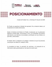 Gobierno de Puebla reafirma compromiso con la libertad de expresión
