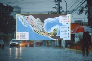 Este miércoles se esperan lluvias peligrosas y vientos fuertes en varios estados, además de la formación de un ciclón tropical en el Pacífico