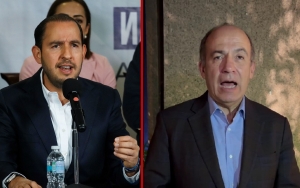 Felipe Calderón y Marko Cortés se culpan de &#039;la caída&#039; del PAN