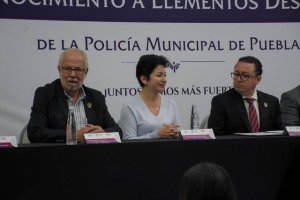 Iniciativa privada reconoce labor de la policía de Puebla capital