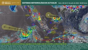 Se pronostican lluvias puntuales muy fuertes en zonas de Sonora, Chihuahua, Michoac&aacute;n y Guerrero