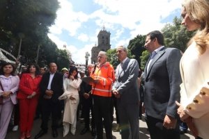 Encabezó Pepe Chedraui 2º Simulacro Nacional 2025 en el Zócalo de la Ciudad