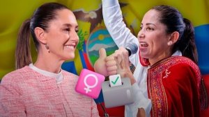 Claudia Sheinbaum apoya a Luisa González en elecciones Ecuador 2025: “Que griten presidenta con A”