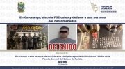 En Coronango, ejecuta FGE cateo y detiene a una persona por narcomenudeo