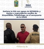Detiene la FGE con apoyo de INTERPOL y Marina a expresidente auxiliar de Atopoltitlán, Tehuitzingo, en el aeropuerto de la CDMX