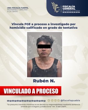 Vincula FGE a proceso a investigado por homicidio calificado en grado de tentativa