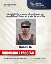 Vincula FGE a proceso a investigado por homicidio calificado en grado de tentativa