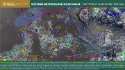 Se pronostican lluvias puntuales intensas en zonas de Veracruz, Tabasco, Oaxaca y Chiapas