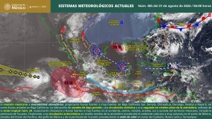 Lluvias puntuales muy fuertes en estados del norte, occidente, centro, oriente, sur y sureste del pa&iacute;s