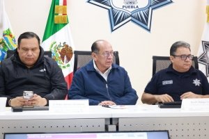 Samuel Aguilar asegura vigilancia durante actividades del 8M en Puebla