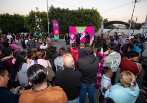 Inician posadas navideñas del SMDIF en las juntas auxiliares Ignacio Romero Vargas y la Libertad