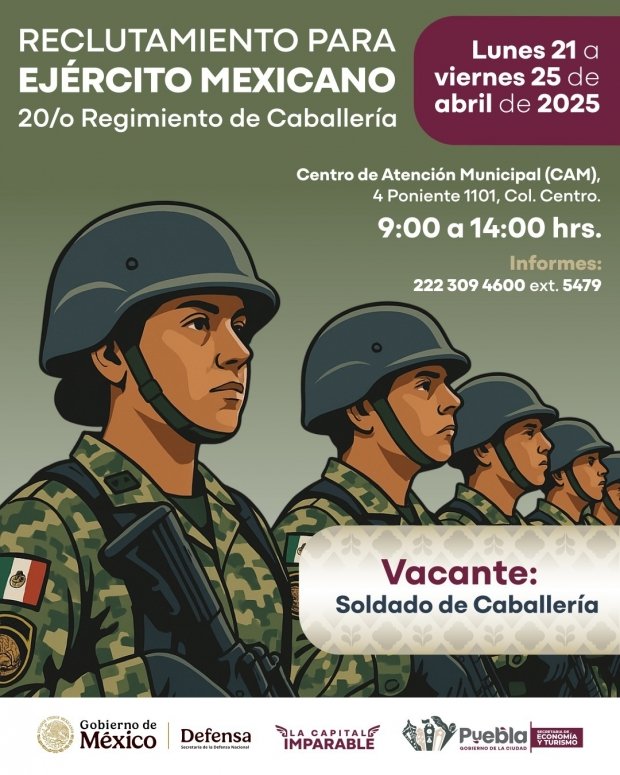 Gobierno de la Ciudad y SEDENA abren reclutamiento para caballería