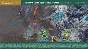Se pronostican lluvias puntuales intensas en zonas Veracruz, Oaxaca y Chiapas