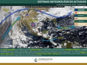 Se prev&eacute;n lluvias puntuales muy fuertes en Tabasco, Chiapas y Quintana Roo