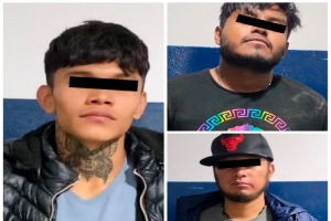 Policía municipal de Puebla detuvo a tres integrantes de “Los Gonza” dedicados al robo contra tiendas Oxxo