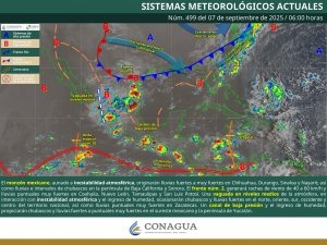 Lluvias muy fuertes en zonas del norte, noreste, oriente y sureste del país