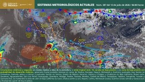 Se pronostican lluvias puntuales intensas en Sinaloa, Durango, Nayarit, Michoac&aacute;n y Guerrero