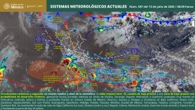 Se pronostican lluvias puntuales intensas en Sinaloa, Durango, Nayarit, Michoac&aacute;n y Guerrero