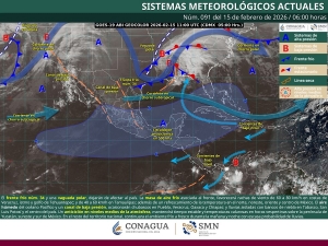 Se pronostica baja probabilidad de lluvia en gran parte de la Rep&uacute;blica Mexicana y vientos fuertes a muy fuertes en el norte, noreste y oriente de M&eacute;xico