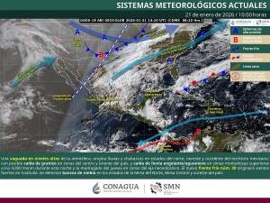 Lluvias puntuales fuertes en zonas de Quintana Roo