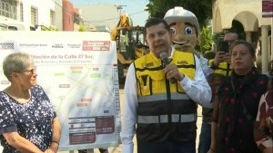Armenta anuncia pavimentaci&oacute;n de 15 mil calles para Puebla capital en 2027