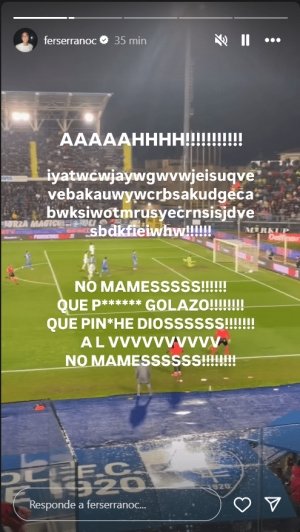 Así celebró la esposa de Santiago Gimenez el primer gol del Bebote, con el Milán en la Serie A