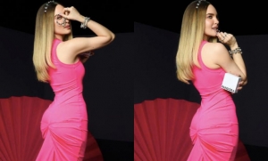 “La Barbie humana”: Belinda luce vestido rosa y la comparan con la muñeca