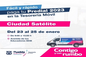 Predial móvil a la vuelta de tu casa llega a diversas colonias de Puebla capital