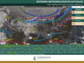 Lluvias puntuales fuertes en Sinaloa, Chihuahua, Coahuila, Durango, Zacatecas y Nayarit