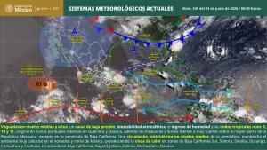 Lluvias puntuales intensas en Guerrero y Oaxaca
