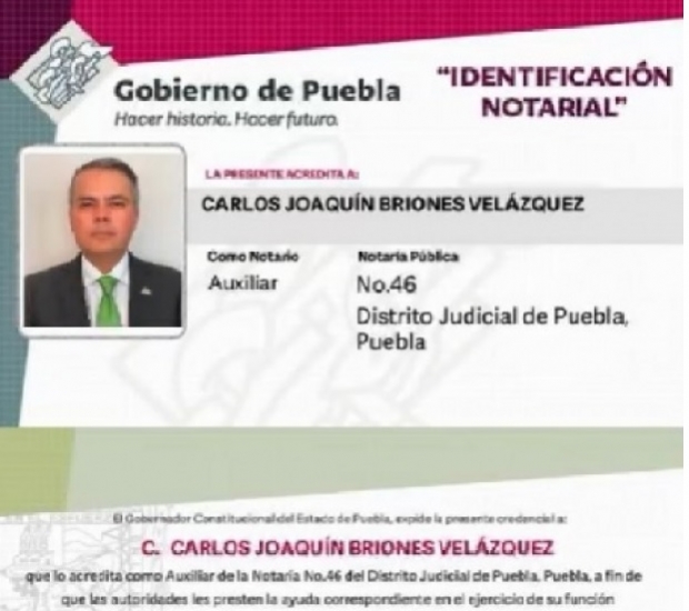Notario 46 de Puebla, Carlos Briones será investigado por fraude millonario en la Calera, afirma fiscal general
