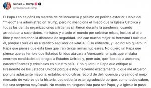 &ldquo;No tengo miedo&rdquo;: Papa Le&oacute;n XIV responde a Donald Trump