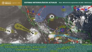 LLuvias puntuales muy fuertes en Baja California Sur, Sonora, Chihuahua, Nayarit y Michoac&aacute;n