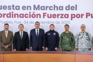 Anuncia Sergio Salomón Plan de Coordinación &quot;Fuerza por Puebla&quot;, SEMAR se sumará al combate a la delincuencia