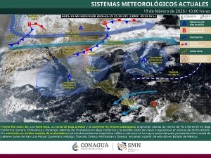 Se pronostican vientos fuertes en estados del noroeste y norte de M&eacute;xico, as&iacute; como la posible ca&iacute;da de nieve o aguanieve en sierras de Baja California.