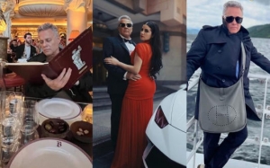 Revelan fotos de Alexis Ayala en Europa, usando bolsas de lujo y anillos de diamantes tras expresar que est&aacute; en bancarrota