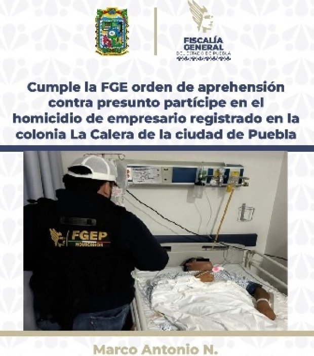 Juez de Control dicta auto de vinculación a proceso contra presunto partícipe en el homicidio de empresario en La Calera